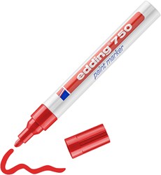 edding 750 Lackmarker rot, Rundspitze 2-4 mm