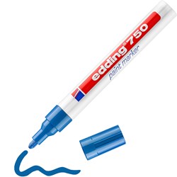 edding 750 Lackmarker blau, Rundspitze 2-4 mm