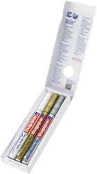 edding 751 creative Glanzlack-Marker 3er Set metallic, Rundspitze 1-2 mm