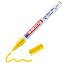 edding 751 creative Glanzlack-Marker gelb, Rundspitze 1-2 mm
