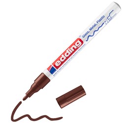edding 751 creative Glanzlack-Marker braun, Rundspitze 1-2 mm