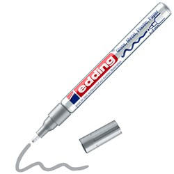 edding 751 creative Glanzlack-Marker silber, Rundspitze 1-2 mm