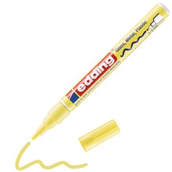 edding 751 creative Glanzlack-Marker pastellgelb, Rundspitze 1-2 mm