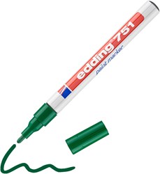 edding 751 Lackmarker grün, Rundspitze 1-2 mm