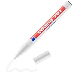 edding 751 Lackmarker weiß, Rundspitze 1-2 mm