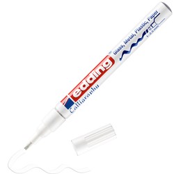 edding 753 Glanzlack-Marker weiß, Kalligrafie Spitze 1-2,5 mm