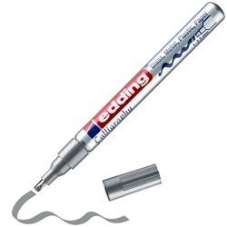 edding 753 Glanzlack-Marker silber, Kalligrafie Spitze 1-2,5 mm