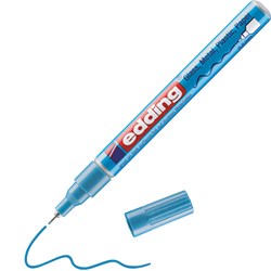 edding 780 creative Glanzlack-Marker hellblau-metallic, Rundspitze 0,8 mm