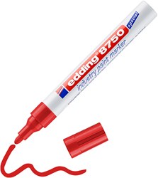 edding 8750 Industrie Lackmarker rot, Rundspitze 2-4 mm