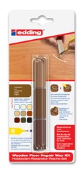 edding 8902 Holzboden-Reparatur-Wachs-Set nussbaum