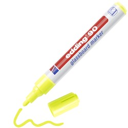 edding 90 Glasboardmarker gelb, Rundspitze 2-3 mm