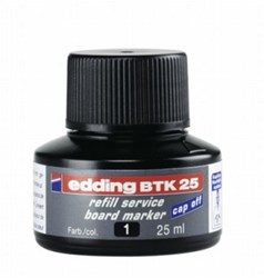 edding BTK 25 Nachfülltinte für Whiteboardmarker schwarz, 25 ml