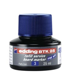 edding BTK 25 Nachfülltinte für Whiteboardmarker blau, 25 ml