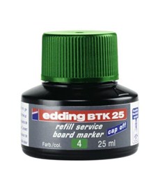 edding BTK 25 Nachfülltinte für Whiteboardmarker grün, 25 ml