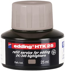 edding HTK 25 Nachfülltinte für Textmarker grau, 25 ml