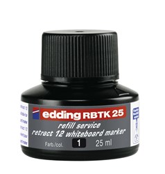 edding RBTK 25 Nachfülltinte für Whiteboardmarker schwarz, 25 ml