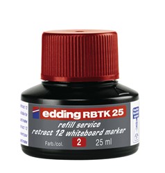 edding RBTK 25 Nachfülltinte für Whiteboardmarker rot, 25 ml