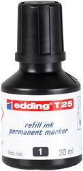 edding T 25 Nachfülltinte für Permanentmarker schwarz, 30 ml