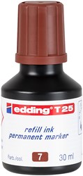 edding T 25 Nachfülltinte für Permanentmarker braun, 30 ml