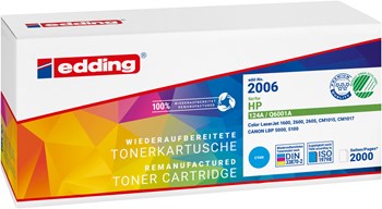 edding Tonerkassette, cyan, kompatibel zu HP Q6001A