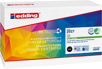 edding Tonerkassette, schwarz, kompatibel zu HP CE255A