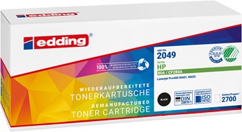 edding Tonerkassette, schwarz, kompatibel zu HP CF280A