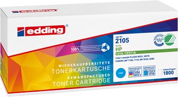 edding Tonerkassette, cyan, kompatibel zu HP CF211A