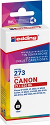 edding Tintenpatrone, schwarz, ersetzt Canon CLi-526Bk