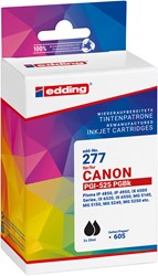 edding Tintenpatronen Doppelpack, schwarz, ersetzt Canon PGI-525BK