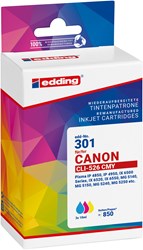 edding Tintenpatronen Multipack, ersetzt Canon CLi-526C/M/Y