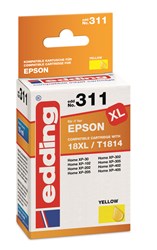 edding Tintenpatrone, yellow, ersetzt Epson T1814
