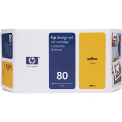 HP 80 Tintenpatrone, gelb