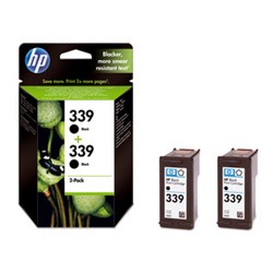 HP 339 + 339 Doppelpack 2x C8767E 339 schwarz