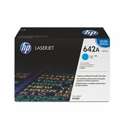 HP 642A Color LaserJet Druckkassette cyan mit ColorSphere Toner