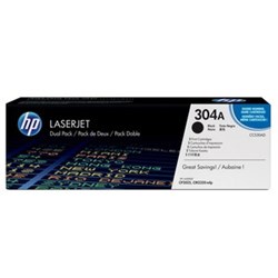 HP 304A Doppelpack Tonerkassetten, schwarz