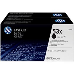 HP 53X Doppelpack Tonerkassetten, schwarz