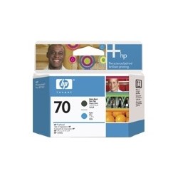HP 70 Druckkopf für Patronen mattschwarz und Cyan