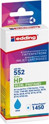 edding Tintenpatrone, Cyan, ersetzt HP 953XL (F6U16AE)