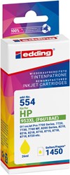 edding Tintenpatrone, Gelb, ersetzt HP 953XL (F6U18AE)