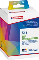 edding Tintenpatronen Multipack, Schwarz, Cyan, Magenta, Gelb, ersetzt HP 953XL (L0S70/F6U16/F6U17/F6U18)