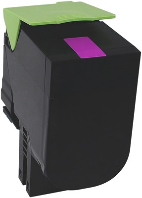edding Toner, Magenta, 3.000 Seiten, ersetzt Lexmark 80C2HM0 / 802HM (Art.-Nr.: 18-6046)