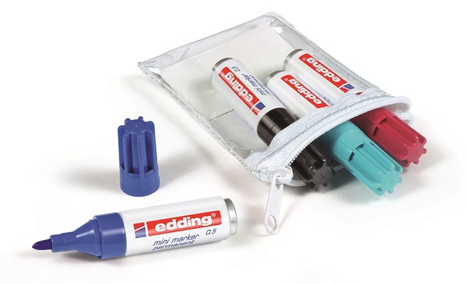 edding 0.5 Permanentmarker schwarz 10er Pack, Rundspitze 1,5-3 mm (Art.-Nr.: 4-05-10001)