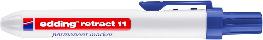 edding retract 11 Permanentmarker blau, Rundspitze 1,5-3 mm (Art.-Nr.: 4-11003)