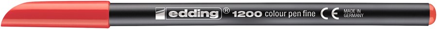edding 1200 Fasermaler rot, Rundspitze 1 mm (Art.-Nr.: 4-1200002)