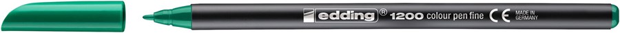 edding 1200 Fasermaler grün, Rundspitze 1 mm (Art.-Nr.: 4-1200004)