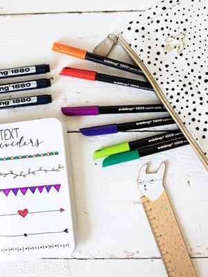 edding 1200 Fasermaler grün, Rundspitze 1 mm (Art.-Nr.: 4-1200004)