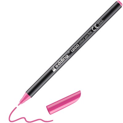 edding 1200 Fasermaler rosa, Rundspitze 1 mm (Art.-Nr.: 4-1200009)