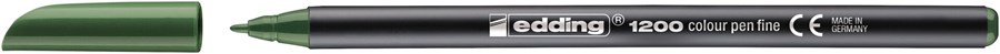 edding 1200 Fasermaler olivgrün, Rundspitze 1 mm (Art.-Nr.: 4-1200015)