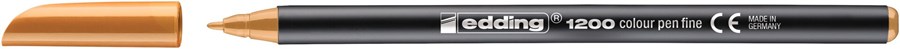 edding 1200 Fasermaler hellorange, Rundspitze 1 mm (Art.-Nr.: 4-1200016)