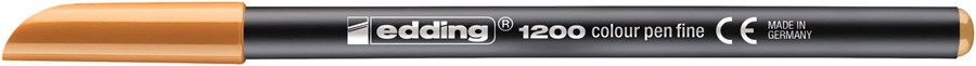 edding 1200 Fasermaler hellorange, Rundspitze 1 mm (Art.-Nr.: 4-1200016)